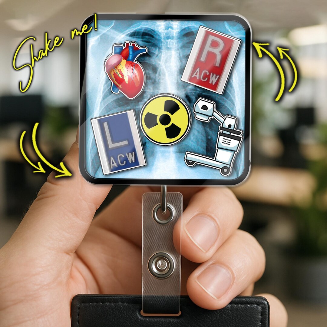 Coquette Rad Tech Badge Reel, MRI Badge Reel, CT Tech Badge Reel, Xray ...