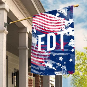 Anti Trump Garden Flag, Feminist Gifts Anti MAGA Political Flag, F*ck Donald Trump Funny Democrat Liberal Yard Sign Outdoor Decor NGPN13