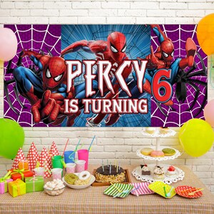 Spiderman Birthday Backdrop, Spiderman Birthday Party, Spiderman Party Decor,Spiderman Birthday Decoration,Spiderman Party Decoration D1IJ12