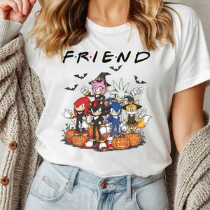Sonic the Hedgehog Friend Halloween Shirt, Sonic and Friend Shirt, Sonic Tails Shirt, Sonic Characters Tee, Shadow the Hedgehog Party NGT517