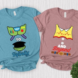 Disney Toy Story To Infinity & Beyond Couple Shirt, Toy Story Buzz And Jessie Shirt, Disney Couple Shirt, Pixar Disney Matching Shirt DZO536