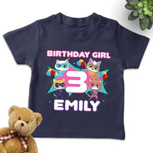 Custom Super Kit Birthday T Shirt, Super Kit Birthday Theme Party Shirt, Personalized Family Shirt, Gift for Girls, Unisex Shirt D1LB07