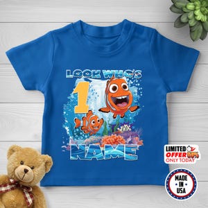 Finding Nemo Birthday Family Matching Shirt, Finding Nemo T-Shirt, Finding Nemo Birthday Shirt, Personalized Family Matching Shirt CZDZ05