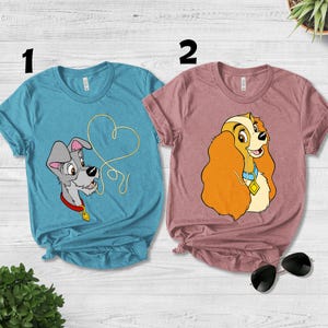 Tシャツ・カットソー RONRON PASTA LADY AND THE TRAMP OVER FIT T SHIRT WHITE DS24B DISNEY X RONRON - RONRON 론론