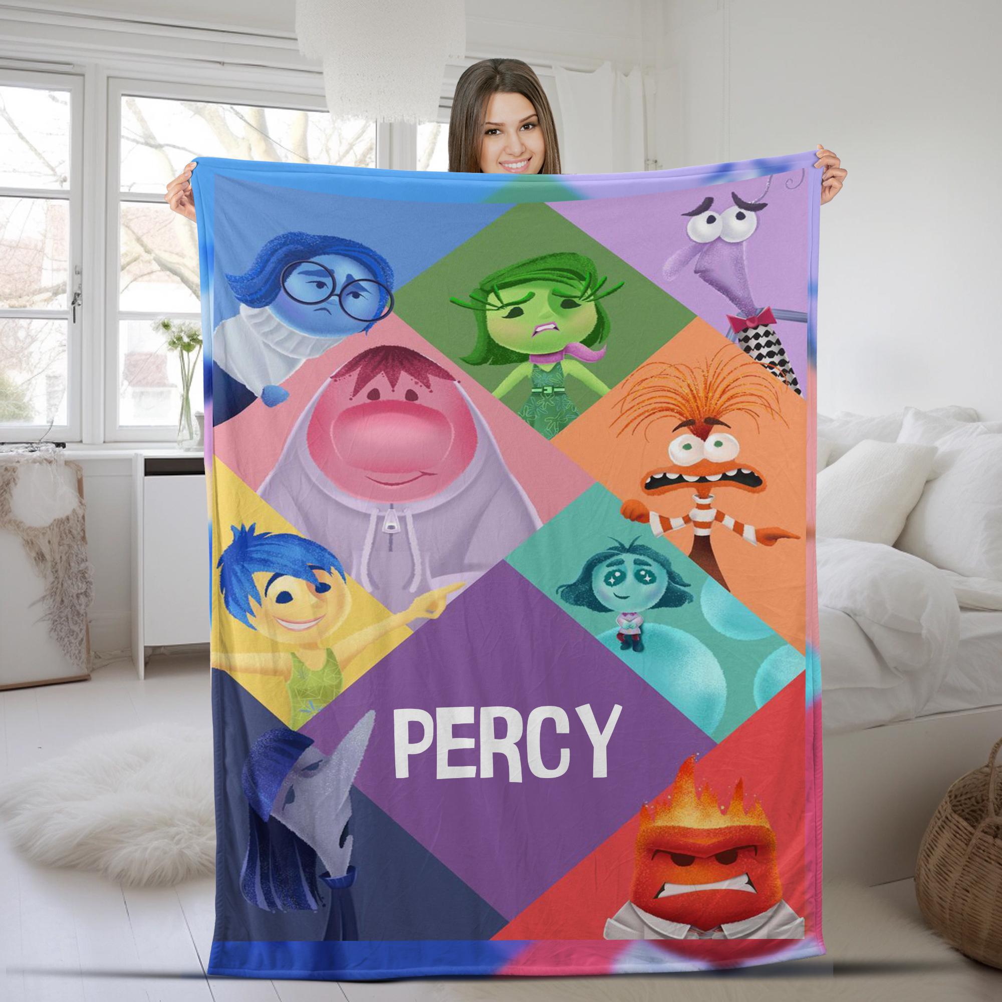 Discover Personalized Disney Inside Out 2 Characters Blanket
