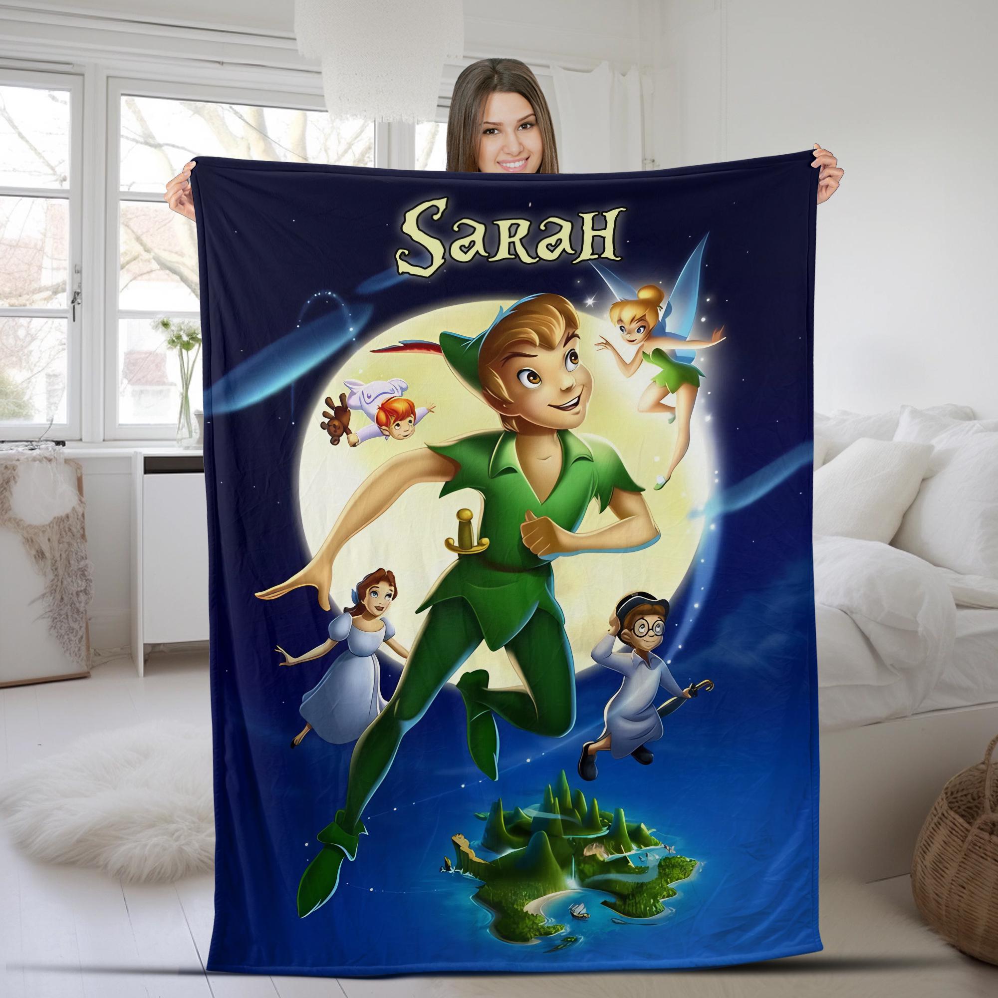 Discover Personalized Disney Peter Pan Never Grow Up Blanket