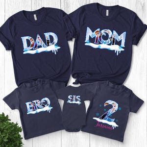 Frozen Birthday Shirt , Elsa Birthday Shirts, Frozen Custom Shirt , Frozen Personalized Tee, Frozen Family Party shirts NEUO06