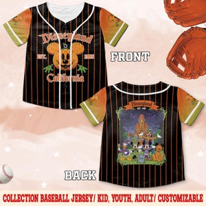 Personalized Disney Halloween Baseball Jersey, Mickey&#39;s Not So Scary Halloween Party, Mickey and Friends Skeleton Family D2JJ13