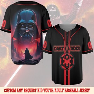 Darth Vader Jersey, Star Wars Baseball Jersey, Anakin Skywalker Tee,Star Wars Jersey For Men, Gift For Men Dad, Disney Baseball Shirt BZEE09