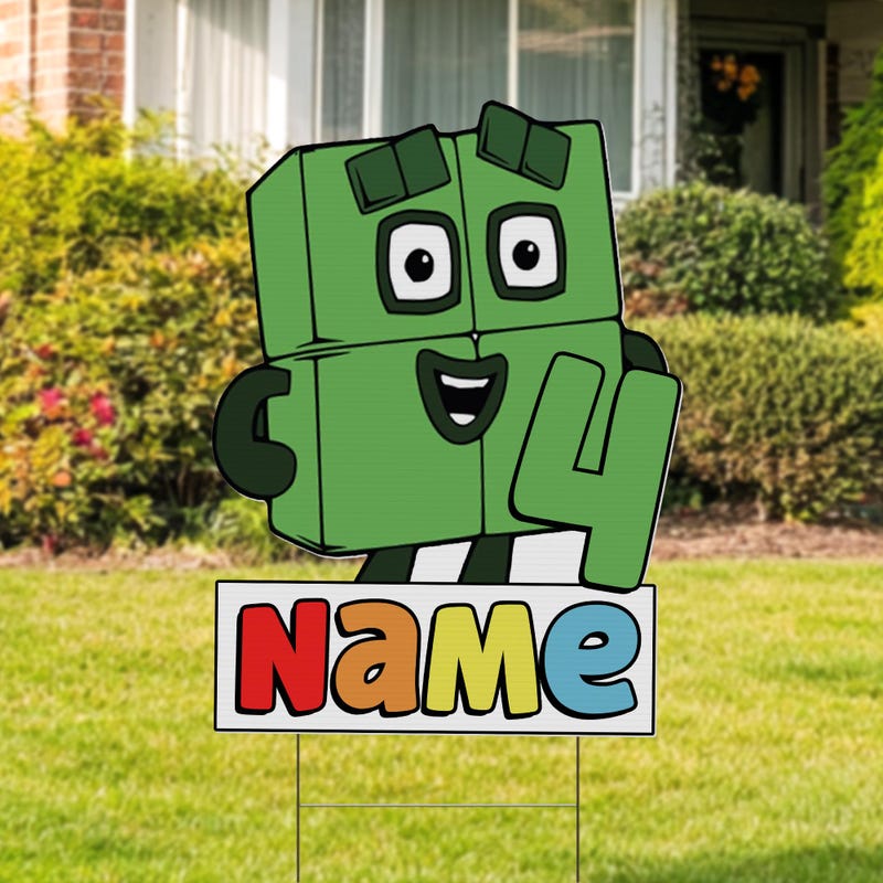 Numberblock Yard Signs - Etsy