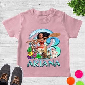 Disney Moana Birthday Shirt, Disney Birthday Girl Tee, Disney Birthday Princess T-Shirt, Moana Hei Hei Birthday Tee, Moana Maui Bday D1N410
