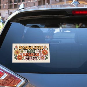 Chinga La Migra Sticker/Car Magnet, F*ck ICE Sticker, Anti Deportation Pro Immigrant Rights, Liberal Protest Sticker, Anti Maga NGSB12