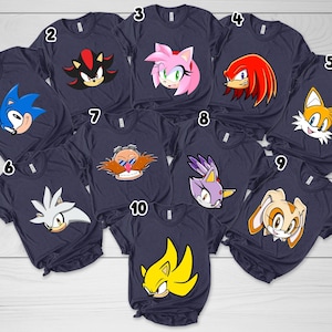 Sonic the Hedgehog Shirt,Sonic Shirt,Sonic Birthday Shirt,Sonic Group Matching Shirt,Sonic Family Party Shirt C1HF22
