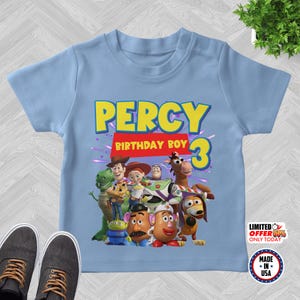 Personalized Toy Story Birthday Party Shirt, Two İnfinity Beyond Birthday Shirt, Birthday Boy Shirt, Custom Name Age Birthday Shirts NETH08