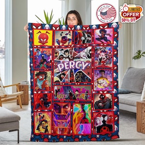 Personalized Spiderman Blanket,Spider Man Fleece Blanket,Spiderman Birthday Gift,Spider man across the spiderverse,Blanket Quilt BXMU61