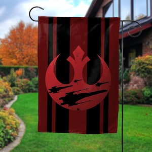 Star Wars Rebel Alliance Garden Flag, Femisim Resistance Yard Banner, Home Decor,Rebellion Party Flag, Sci-Fi Gift for Him & Her D2F219