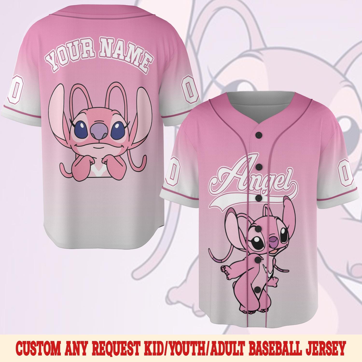 Discover Personalized Angel Stitch Baseball Jersey , Baseball Jersey For Kids Adult