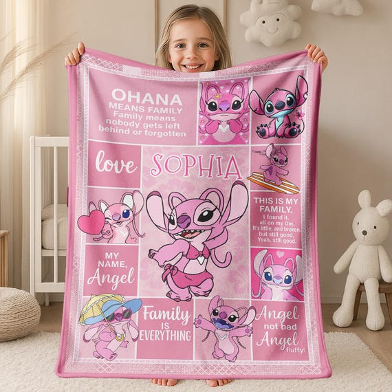 → View on Etsy: Personalized Disney Angel Blanket, Ohana Means Family Lilo & Stitch Angel Birthday Girl Blanket, Baby Name Family Home Decoration C1KX10 Personalized Disney Angel Blanket, Ohana Means Family Lilo & Stitch Angel Birthday Girl Blanket, Baby Name Family Home Decoration C1KX10