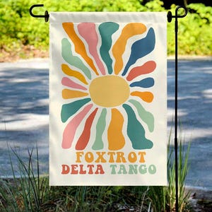 Subtle FDT Garden Flag – Anti-Trump Floral Banner, Pro-Democracy Yard Flag, Anti-MAGA Progressive Outdoor Decor JCLC08