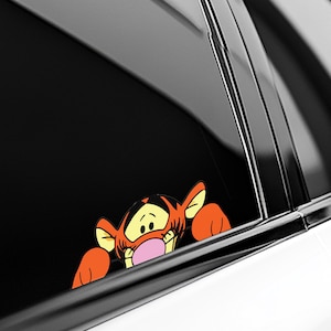 Tigger Peeking Peek Peekabo Peekers Bumper Window Vinyl Decal Disney Movie Winnie the pooh Stickers Cute Tiger C1GI14
