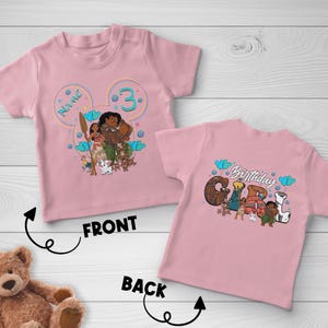 Disney Princess Moana Shirt, Disney Moana Maui Shirt, Personalized Moana Name Shirt, Moana Family Matching Shirt, Hei Hei and Pua NGPS04