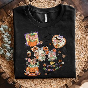 Coquette Bow Disney Jaq And Gus Halloween T-Shirt, Jaq And Gus Gus Halloween Shirt, Bibbidi Bobbidi Boo, Princess Halloween Shirt C1IC01