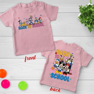 Camiseta Disney de regreso a clases, camiseta escolar de Mickey y sus amigos, camiseta Disney para maestros, camiseta del primer día de clases, regalo para maestros de primaria D2JG04
