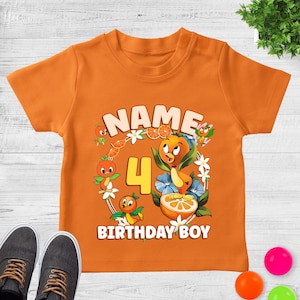 Disney Birthday Family Shirt | Tropical Orange Bird Mascot Tee | Orange Bird Inspired Cosplay Shirt | Epcot Flower & Garden Festival JCJQ03