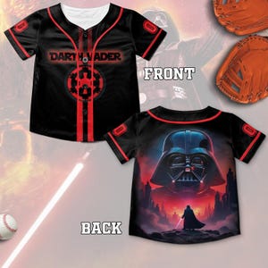 Darth Vader Jersey, Star Wars Baseball Jersey, Anakin Skywalker Tee,Star Wars Jersey For Men, Gift For Men Dad, Disney Baseball Shirt BZEE09