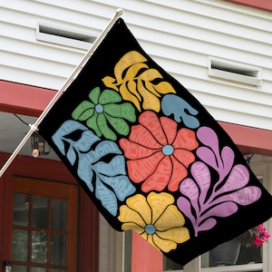 Subtle Anti Trump Flag, Floral F*ck Trump Flag, Floral FDT Flag, Foxtrot Delta Tango Flag, Political Protest Flower Flag, Anti Trump C1GG06
