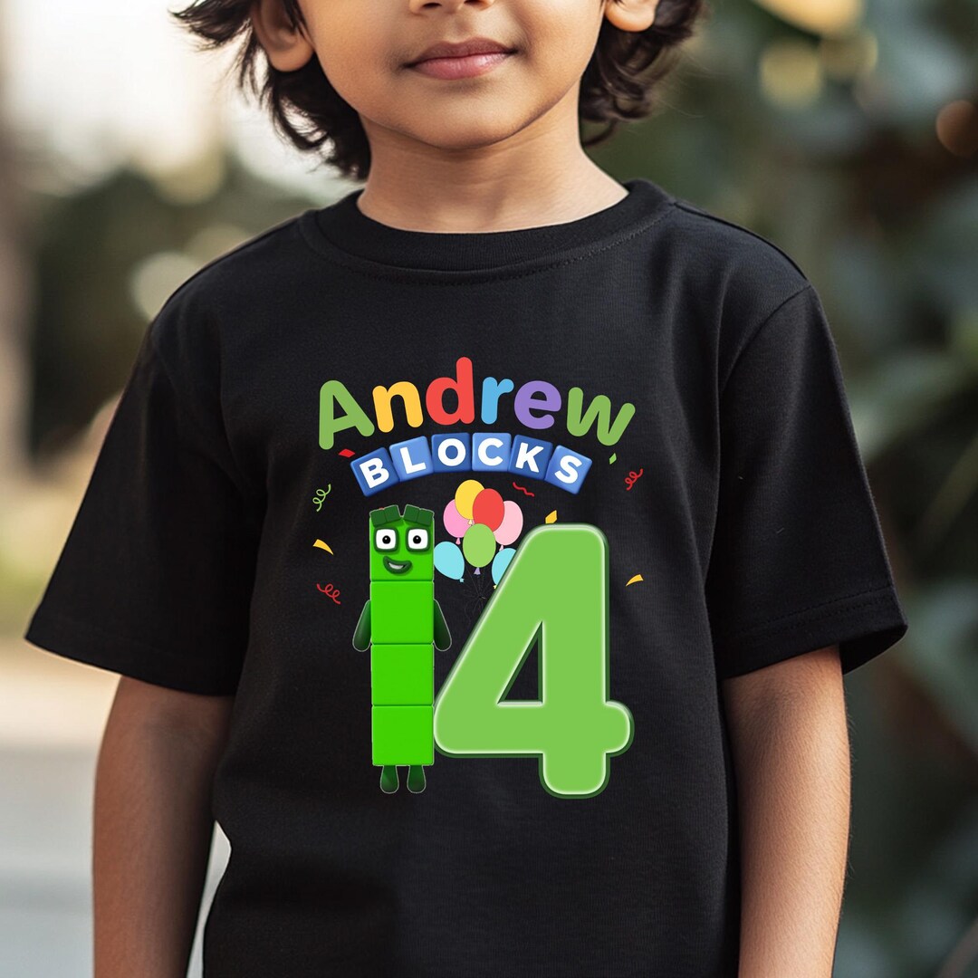 Custom Numberblocks T-shirt, Numberblocks Birthday Shirt, 1-10 Number ...
