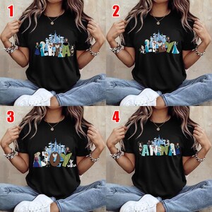 Disney Frozen Shirt, Elsa and Anna Family Shirt, Princess Birthday Shirt, Disney Olaf Shirt, Mom Dad Magical Castle, Princess Family C1FD16