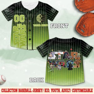 Personalized Star Wars Baseball Jersey, Star Wars Jersey Shirt, Jerseys Shirt for Men Women Youth Kid, Gifts for Baseball Fans C1FP18