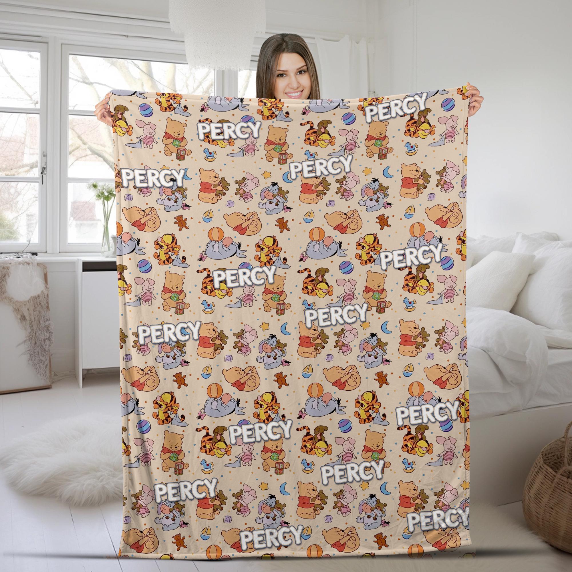 Discover Personalized Winnie the Pooh Blanket | Pooh Bear and Friends Blanket