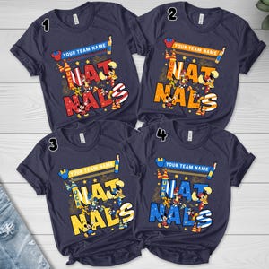 Personalized Disney UCA All Star Nationals 2025 Tee,Mickey & friends WDW Cheerleading and Dance Championships, Custom Cheerleader Tee BZBK16