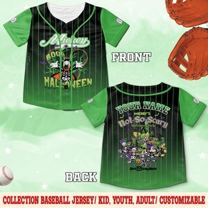 Custom Mickey&#39;s Not So Scary 2025 Baseball Jersey, Custom Disney Halloween Family Baseball Jersey, Donald Duck Character Trip Shirt NGSW19