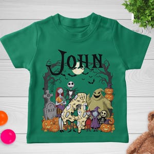 Personalized Nightmare Birthday Family Shirt, Halloween Matching Tee, Birthday Boy Girl, Movie Family Party T-Shirt C1JM03