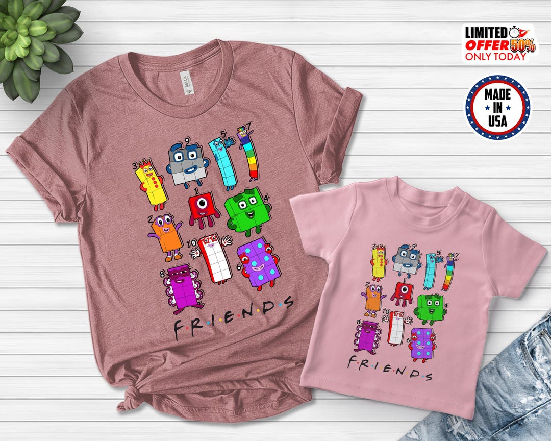 Numberblocks Shirt, Number-blocks Friends Shirt, Family Number-blocks ...