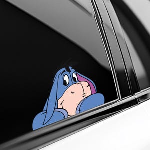 Eeyore Peekaboo Peeker Peeking Car Window Decals - Bumper Waterproof Vinyl Stickers - Disney Winnie the Pooh - Pack Stickers C1GK18
