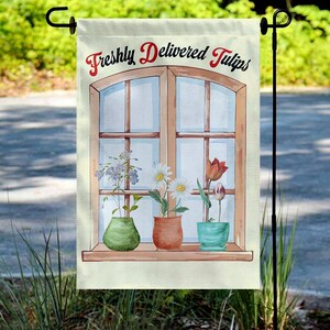 Subtle F*ck Trump Floral Garden Flag – Anti-MAGA Protest Banner, Pro-Democrat Outdoor Decor JCLD08
