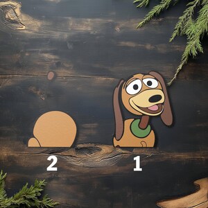 Disney Toy Story Slinky Dog Peekapoo Sticker, Waterproof for Water bottles, laptops, and more JCNU01