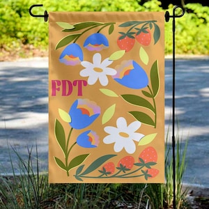 Subtle Anti Trump Protest Garden Flag, Anti Trump Gift, Subtle F*ck Trump Flower Flag, Democrat Feminist Flag, Political Protest Flag C1EF12