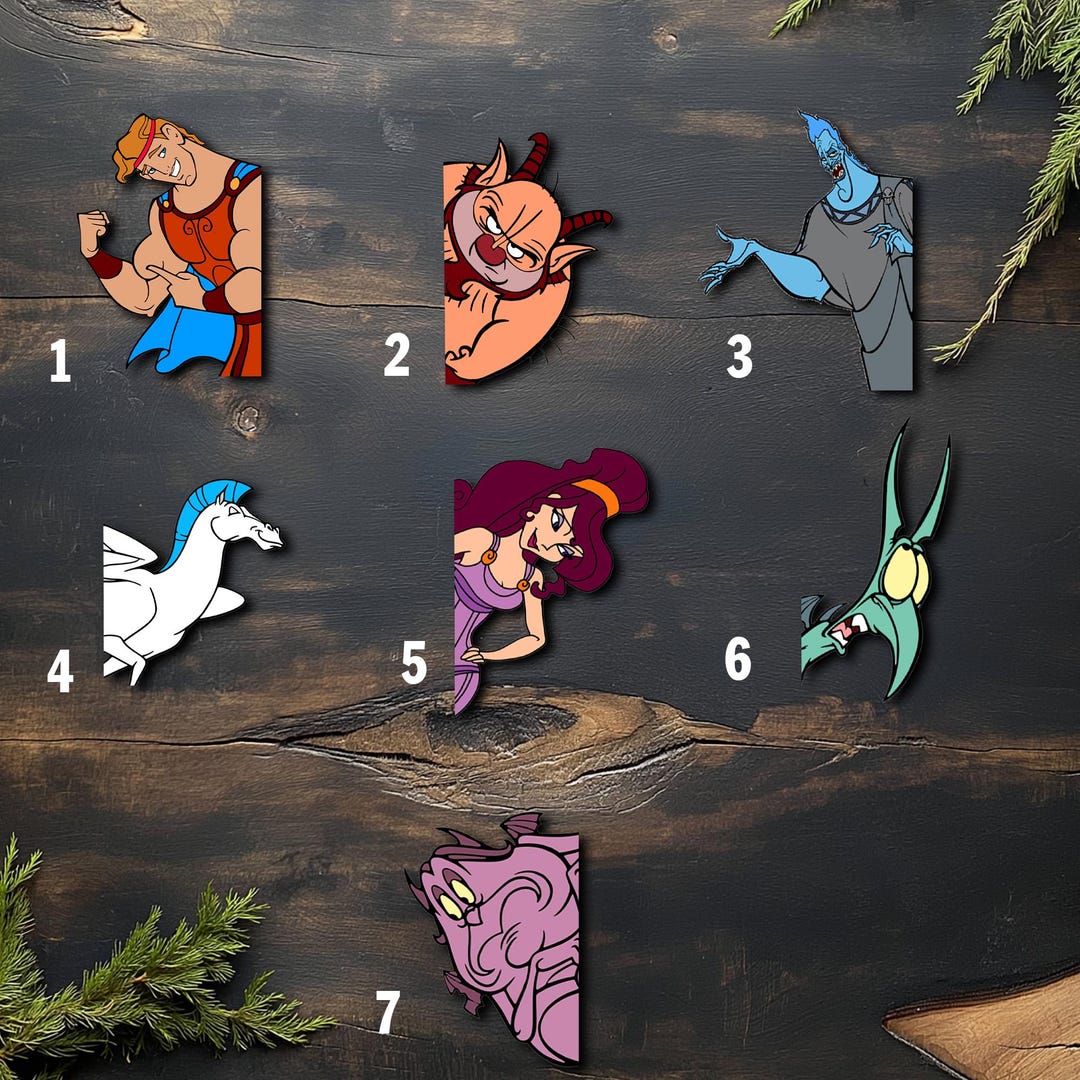 Heracles Sticker Disney Hercules Peekaboo Sticker, Hades Hercules Megara Bumper ...