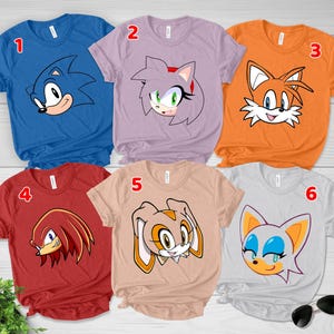 Sonic the Hedgehog Shirt, Sonic Halloween Matching Shirt, Sonic Family Party Shirt, Sonic Birthday Shirt, Sonic Group Matching Shirt NFUK06