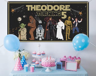 Star Wars Birthday Banner, Star Wars Birthday Backdrop, Custom Star Wars Backdrop, Kids Birthday Decor, Star Wars Birthday Backdrop C1FE03