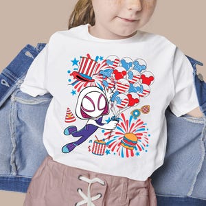 Spidey and His Amazing Friends 4th Of July Shirt, Characters Independence Day Matching Shirt, 4th Of July Kids Tee, Disney Trip Tee D2HA22