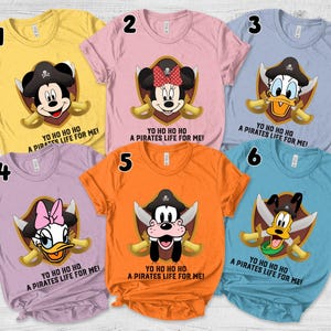 Mickey and Friends Pirates Matching Family Shirts, Disney Pirates of Caribbean, A Pirate&#39;s Life, Mickey and Minnie Disney Cruise C-05042334