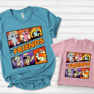 Halloween Elephant Piggie Friends Shirt, Spooky Season Shirt, Book Characters, Spooky Teacher, Kindergarten Teacher, Teacher Shirt CYJG03