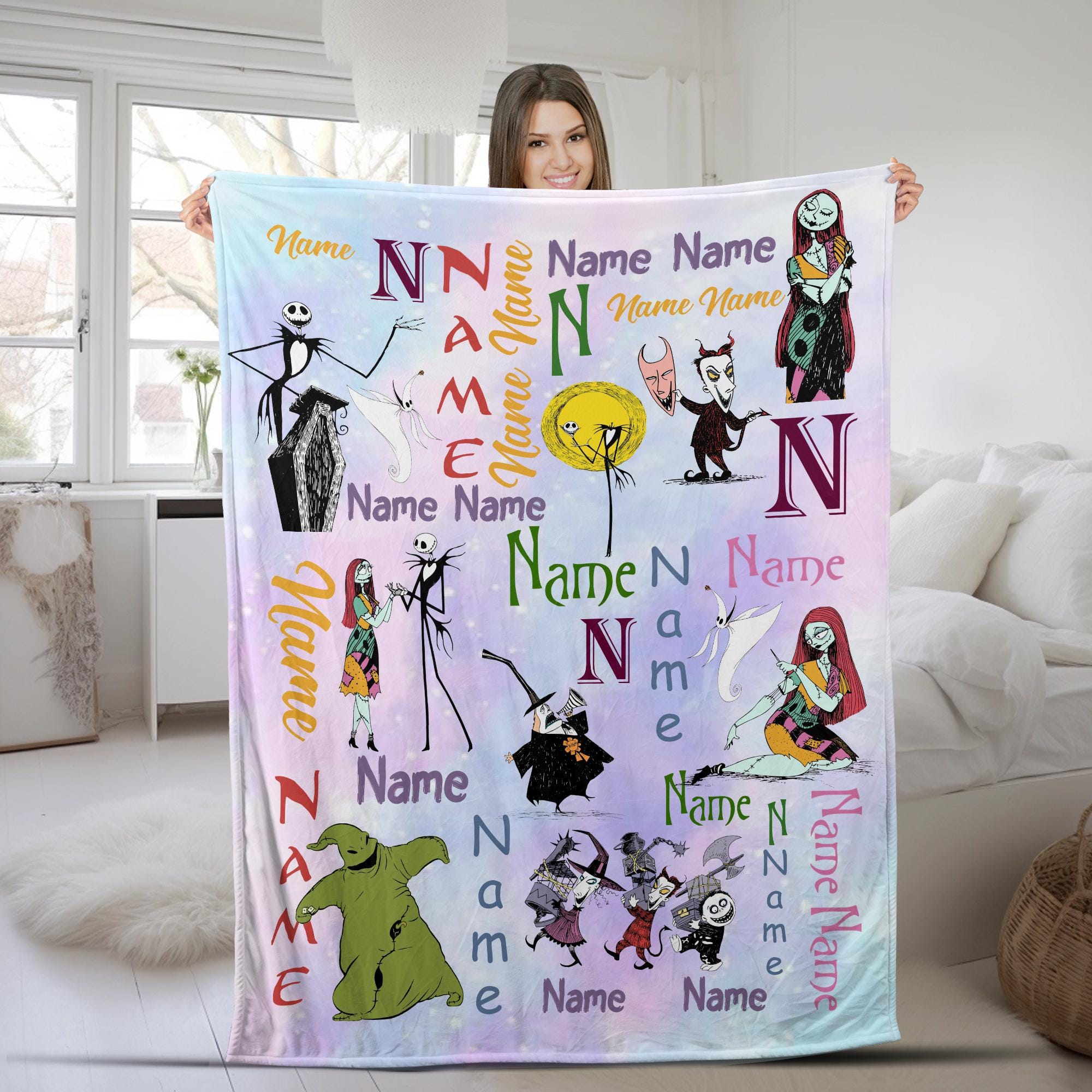 Discover Personalized Disney The Nightmare Before Christmas Blanket