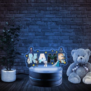 Personalised Elsa | Colourful Night Light/ Colours Change Remote / Birthday Gift/ Christmas Present/ 3D Acrylic BYMT32